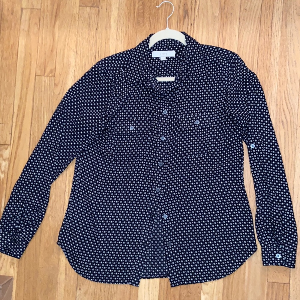 LOFT button down blouse